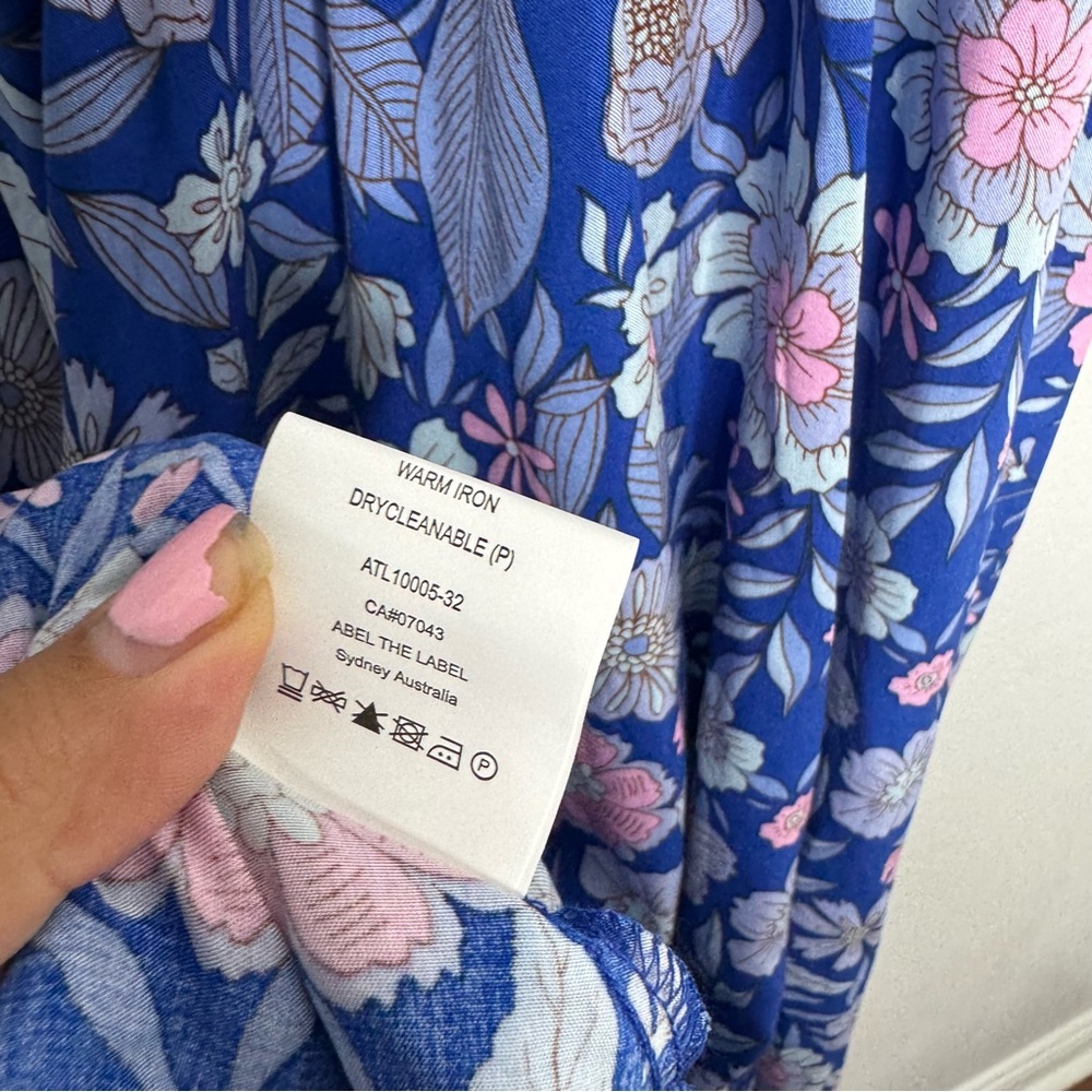 Abel The Label Blue Bell Cottage Floral Maxi Dress‎ - Picture 9 of 9
